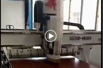 The processing site of the S100 panel saw