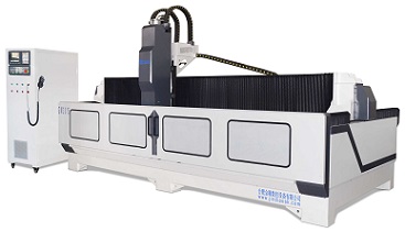 Heavy-duty stone processing center